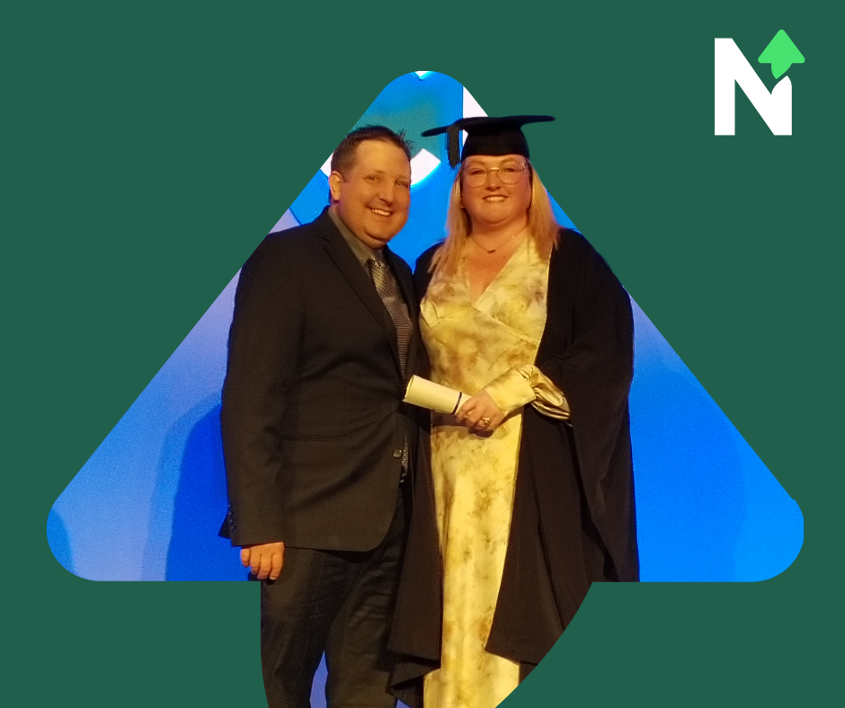 Cady in her graduation gown and cap